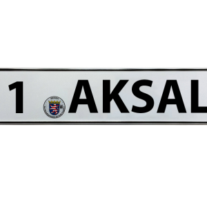 application of aluminum strips - license plates
