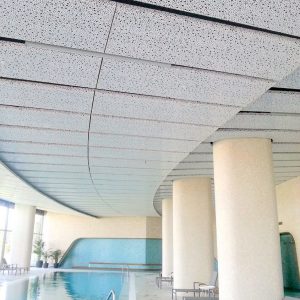 Perforated suspended ceiling system