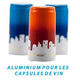 aluminium pour les capsules de vin