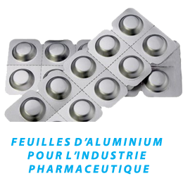 feuilles d’aluminium pour l’industrie pharmaceutique