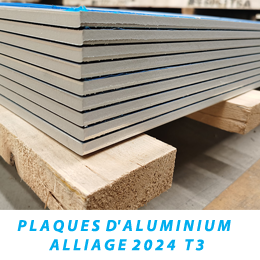 plaques d’aluminium 2024 T3