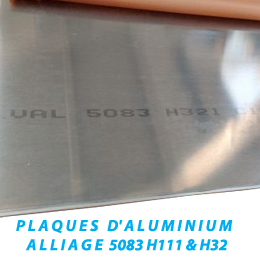 plaques d’aluminium alliage 5083 H111 & H32