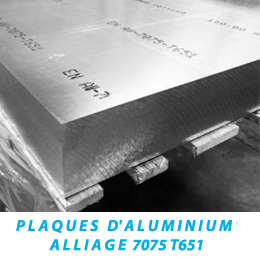 plaques d’aluminium alliage 7075 T651